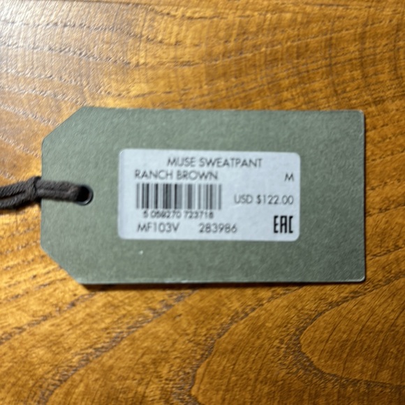 ALL SAINTS Muse Sweatpant in Ranch Brown Size M NWT - Picture 6 of 7